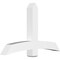 Ekena Millwork Bellingham Architectural Grade PVC Gable Bracket, 60"W x 37 1/2"H x 6"D x 6"F, 15/12 Pitch GBP060X38X0606BEL00 - alternate 1